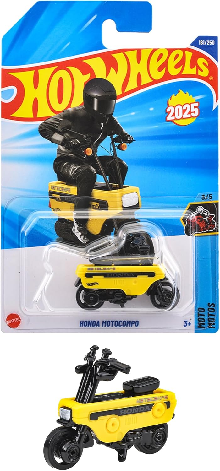 マテル「ホットウィール ベーシックカー ホンダ モトコンポ イエロー